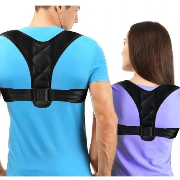 NEW Adjustable Figure 8 Posture Corrector Upper Back & Shoulder Support Brace - Picture 1 of 9